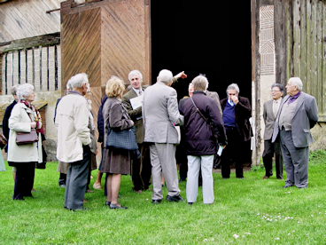 Le groupe de visiteurs